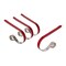 Haute Decor The Original MantleClip� Stocking Holder - 4 Pack (Prismatic Red) - Hang Christmas Stockings Safely and Securely from Mantels Up to 3 Inches Thick